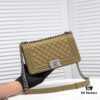 69304bb2f09edb6de4c4e4f6 Chanel Genuine Lambskin Handbag with Original Hardware - Full Sheepskin with Thickened Electroplated Metal Fittings
