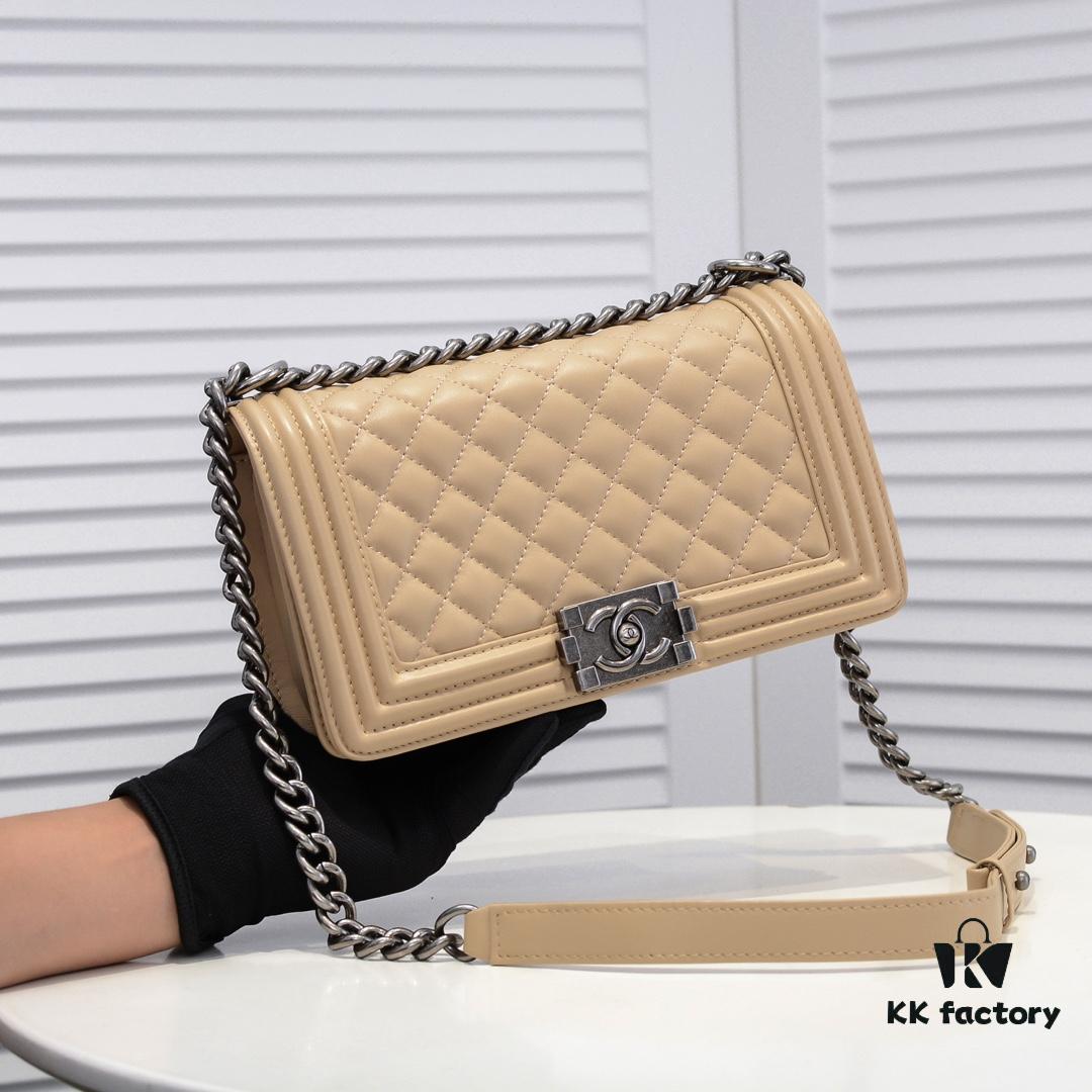 69304bbcf09edb6de4c4e506 Chanel Genuine Lambskin Bag with Original Hardware - Full Lamb Leather, Thickened Electroplated Metal Fittings