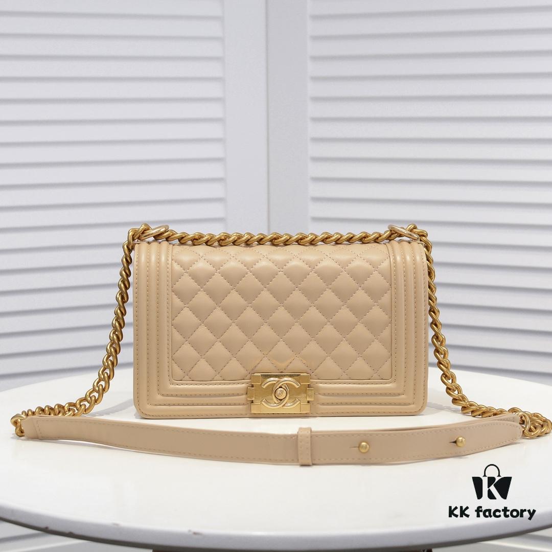 69304bc1f09edb6de4c4e511 Chanel Crown Lamb Leather Bag with Full Sheepskin and Original Hardware - Thickened Electroplated Metal Fittings, High-Quality Craftsmanship, Soft Scratch-Resistant Base, Durable and Stylish