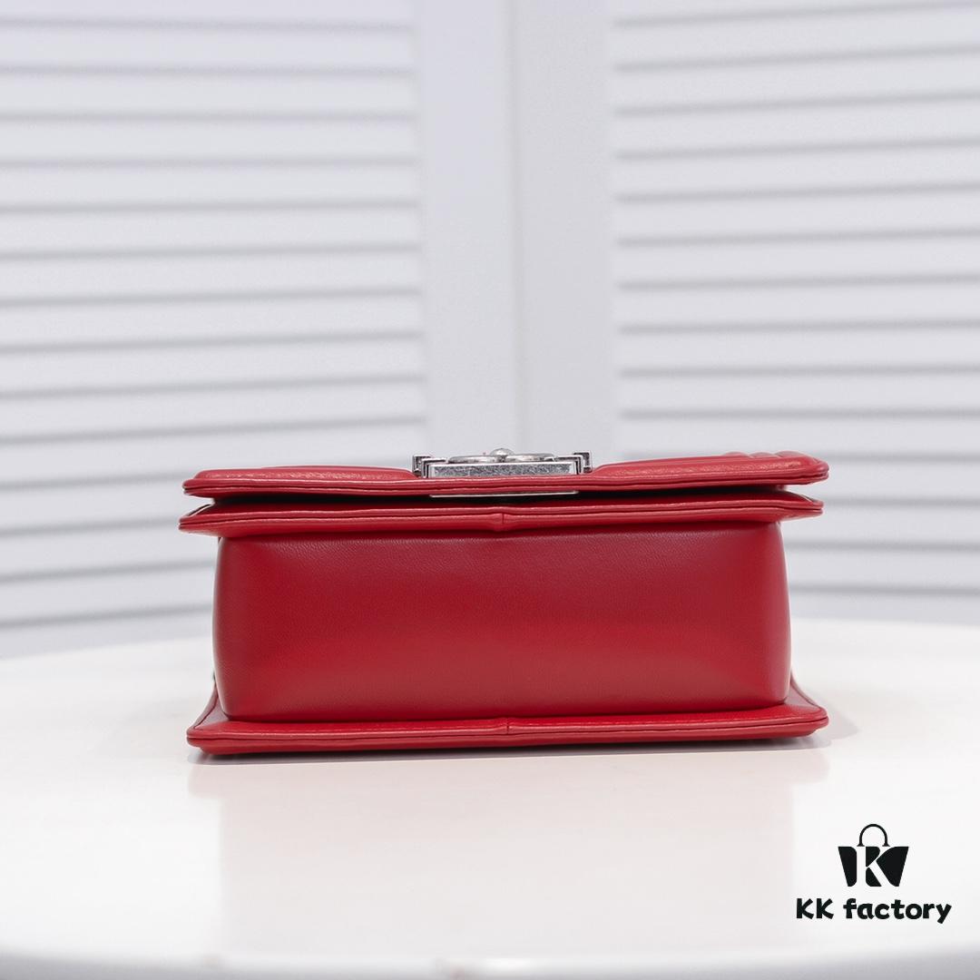 69304be3f09edb6de4c4e552 Chanel Crown Lambskin Bag with Full Sheepskin and Original Hardware - Thickened Electroplated Metal Accessories, High-Quality Craftsmanship, Excellent Elasticity and Durability