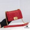 69304be7f09edb6de4c4e556 Chanel Crown Lambskin Handbag with Original Hardware - Full Sheepskin with Thickened Electroplated Metal Fittings