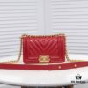 69304beaf09edb6de4c4e55d Chanel Crown Lambskin Handbag with Original Hardware - Full Sheepskin with Thickened Electroplated Metal Fittings