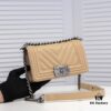 69304bedf09edb6de4c4e562 Chanel Crown Lambskin Handbag with Original Hardware - Full Sheepskin, Thickened Electroplated Metal Fittings, Scratch-Resistant & Highly Durable, Premium Quality Comparable to Authentic Pieces