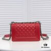 69304c01f09edb6de4c4e583 Chanel Genuine Lambskin Handbag with Original Hardware - Premium Quality, Full Lambskin with Thickened Electroplated Metal Fittings