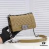 69304c0bf09edb6de4c4e597 Chanel Crown Lambskin Bag with Original Hardware - Full Sheepskin, Thickened Electroplated Metal, High-Quality Craftsmanship, Real Stock and Photos