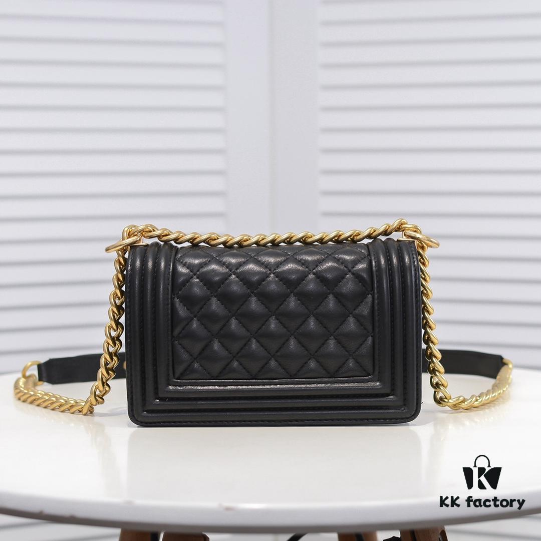 69304c24f09edb6de4c4e5c1 Chanel Crown Lambskin Bag with Full Sheepskin and Original Hardware - Premium Quality, Thickened Electroplated Metal Fittings