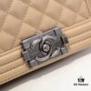 69304c40f09edb6de4c4e5ec Chanel Crown Lambskin Handbag with Full Sheepskin and Original Hardware, Thickened Electroplated Metal Fittings