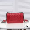 69304c45f09edb6de4c4e5f7 Chanel Crown Lambskin Bag with Full Sheepskin and Original Hardware - Thickened Electroplated Metal Accessories, High-Quality Craftsmanship, Excellent Elasticity and Durability