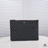 69304c49f09edb6de4c4e5fe Silver Button with Box Chanel Caviar Leather Quilted Clutch Bag Latest Official Website Release Fashionable and Elegant