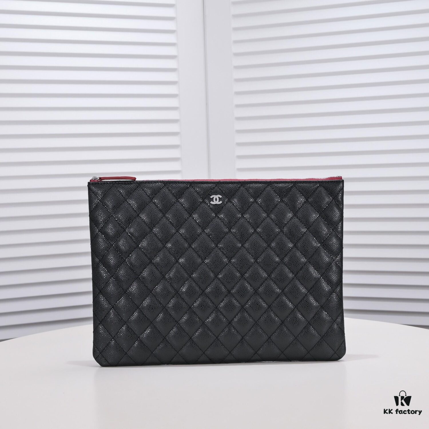 69304c49f09edb6de4c4e5fe Silver Button with Box Chanel Caviar Leather Quilted Clutch Bag Latest Official Website Release Fashionable and Elegant