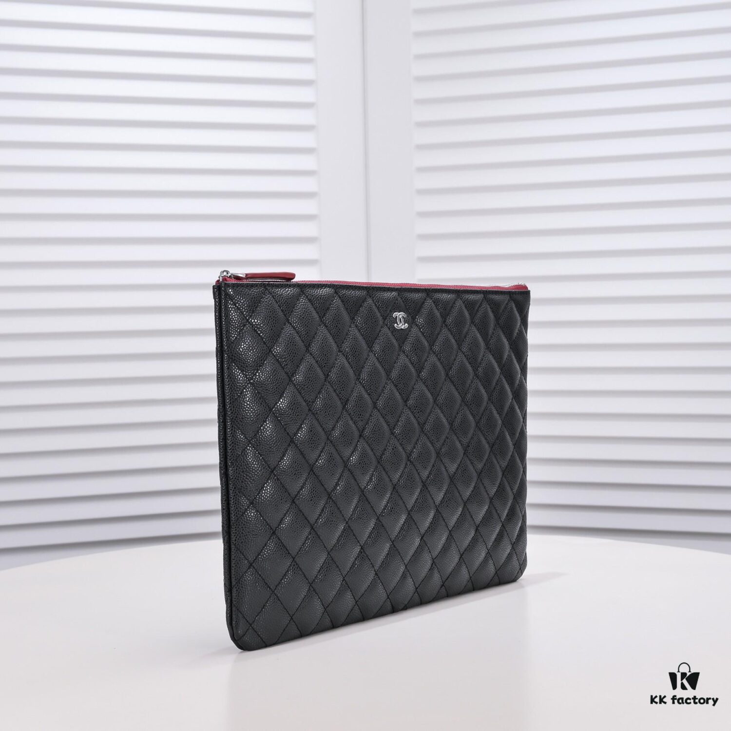 69304c49f09edb6de4c4e5ff Silver Button with Box Chanel Caviar Leather Quilted Clutch Bag Latest Official Website Release Fashionable and Elegant