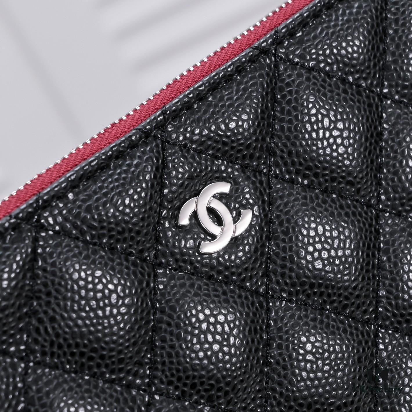69304c4cf09edb6de4c4e602 Silver Button with Box Chanel Caviar Leather Quilted Clutch Bag Latest Official Website Release Fashionable and Elegant