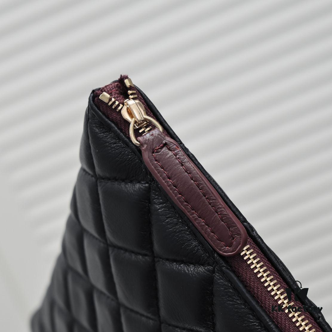 Chanel Gold Button Box Set Genuine Lambskin Quilted Clutch Bag Latest Official Website Style Fashionable and Elegant Premium Lamb Leather Handbag