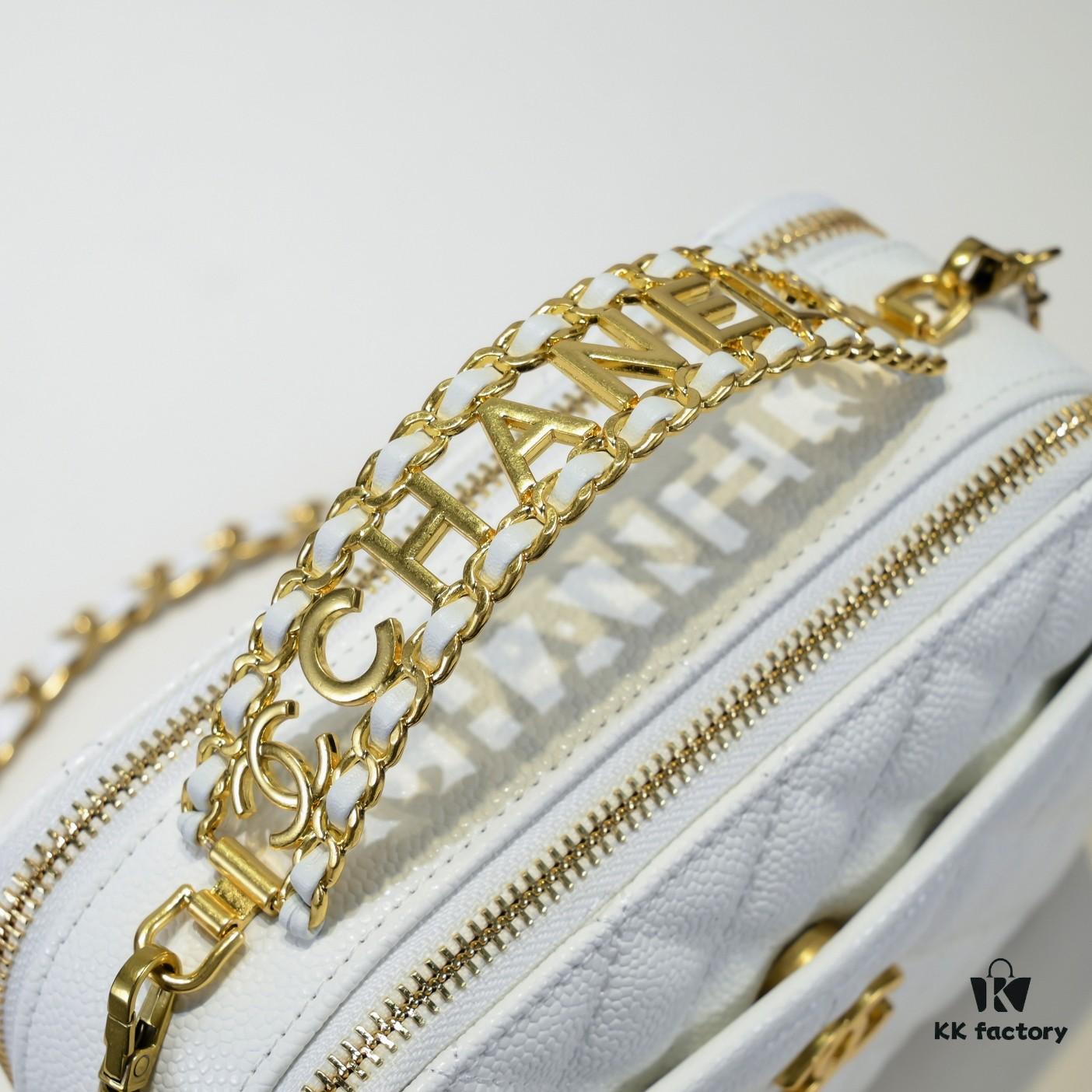 69304c71f09edb6de4c4e646 Chanel Official Website Caviar Handle Letter Bag Double C Camera Chain Crossbody Bag, Model No. 9081, Size: 20*9*15cm