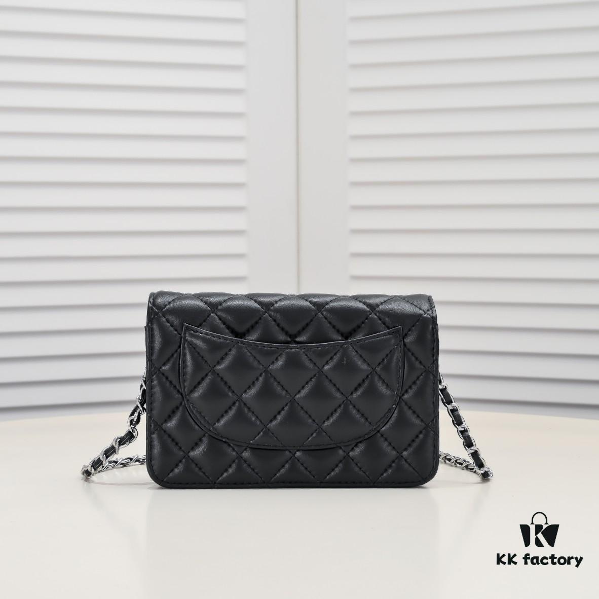 69304c86f09edb6de4c4e672 CHANEL WOC Classic Small Fortune Bag in Full Lambskin with Original Hardware