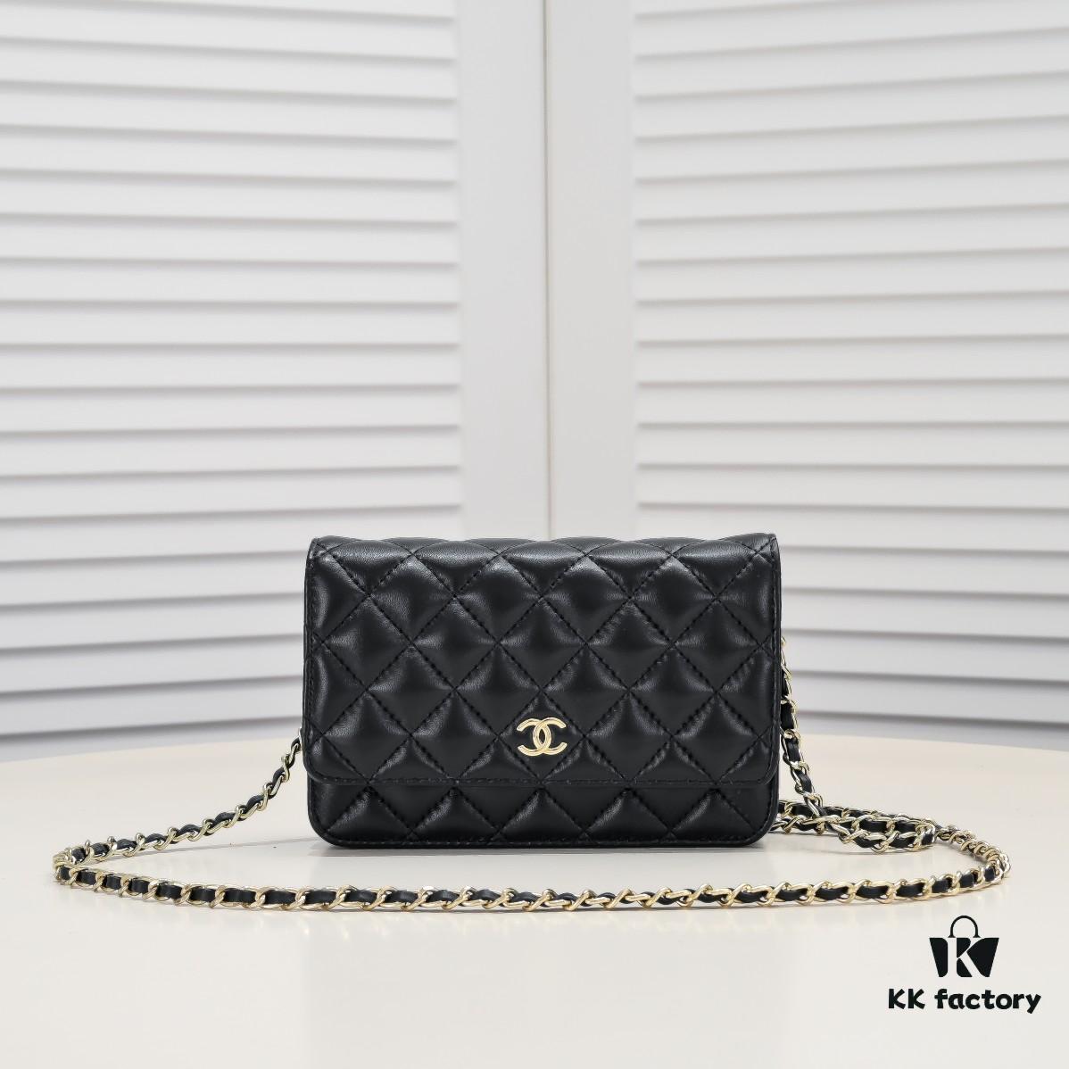69304c86f09edb6de4c4e674 CHANEL WOC Classic Small Fortune Bag in Full Lambskin with Original Hardware