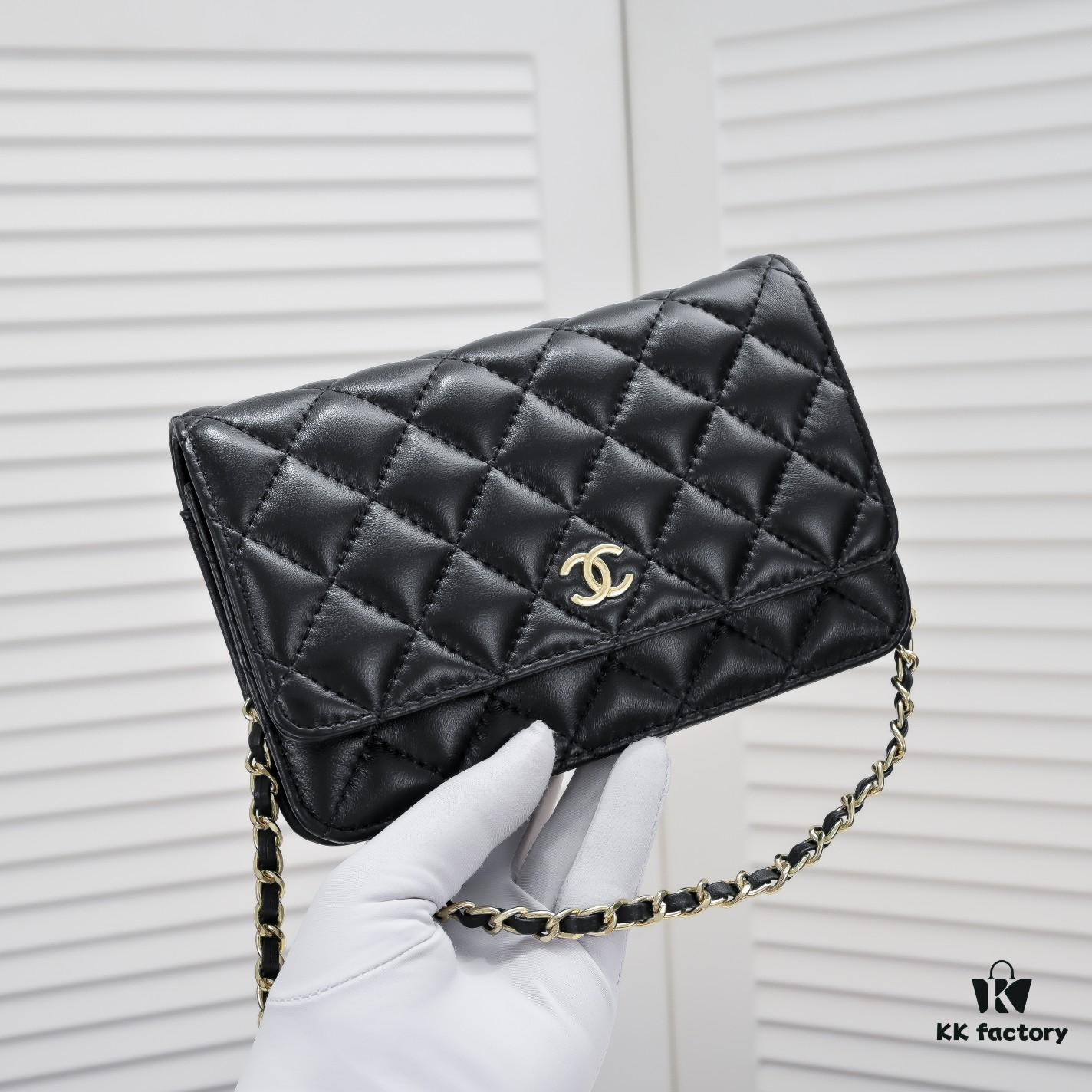 69304c88f09edb6de4c4e676 CHANEL WOC Classic Small Fortune Bag in Full Lambskin with Original Hardware