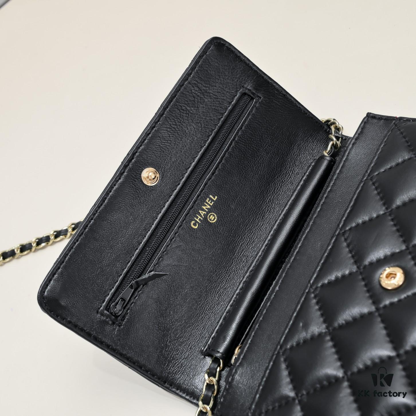 69304c8af09edb6de4c4e679 CHANEL WOC Classic Small Fortune Bag in Full Lambskin with Original Hardware