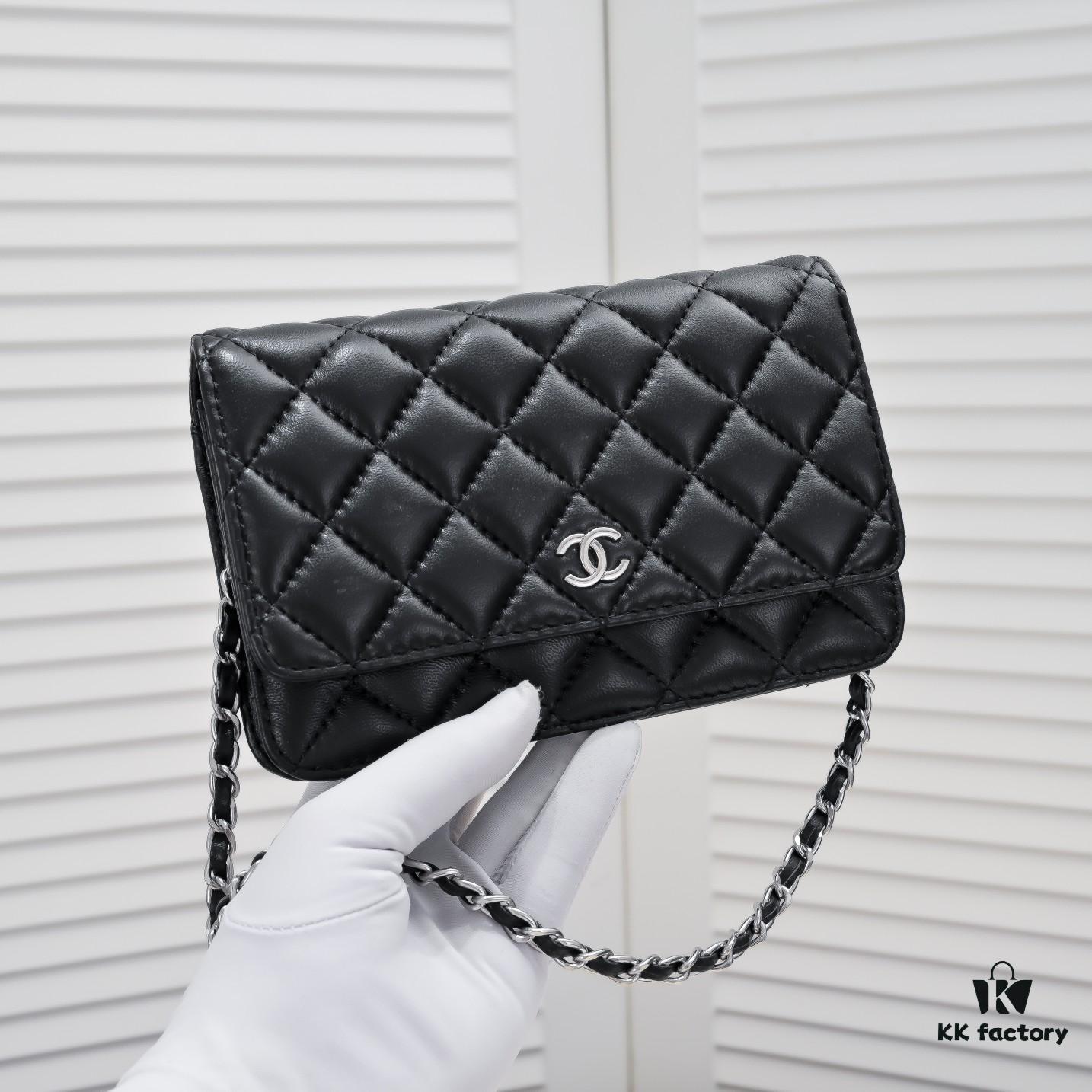 69304c8af09edb6de4c4e67a CHANEL WOC Classic Fortune Bag, Full Lambskin Inside and Out, Original Hardware, Convertible Chain for Crossbody or Shoulder Wear, Can Be Stowed to Use as a Clutch