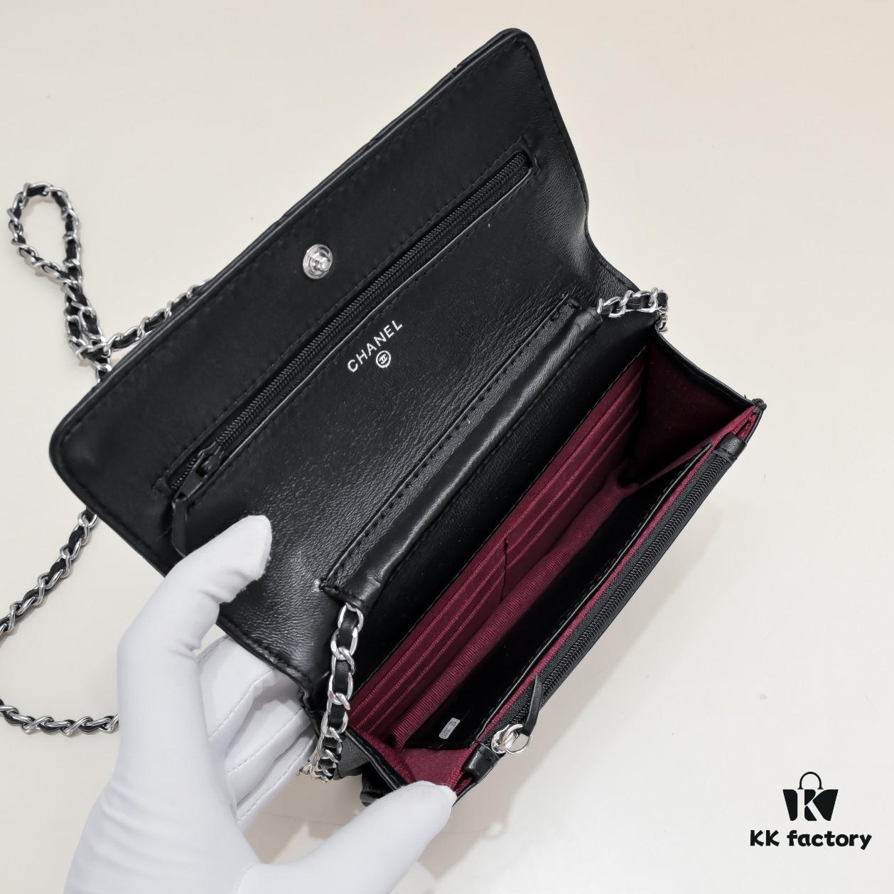 69304c8df09edb6de4c4e681 CHANEL WOC Classic Fortune Bag, Full Lambskin Inside and Out, Original Hardware, Convertible Chain for Crossbody or Shoulder Wear, Can Be Stowed to Use as a Clutch