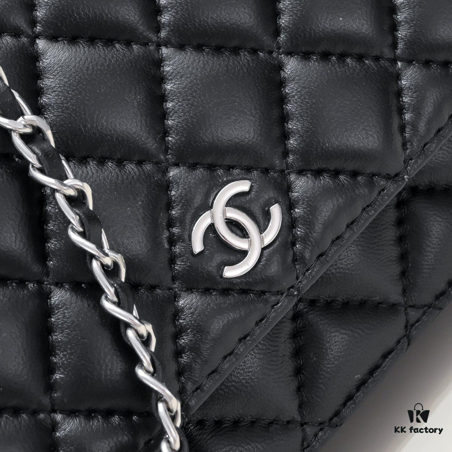 69304c91f09edb6de4c4e689 CHANEL WOC Classic Fortune Bag, Full Lambskin Inside and Out, Original Hardware, Convertible Chain for Crossbody or Shoulder Wear, Can Be Stowed to Use as a Clutch