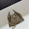 69304cb3f09edb6de4c4e6c4 Mini Matte Chanel 25C Hobo Bag in Suede, Fringe Crossbody Bucket Bag with Vintage Gold Coin Toggle Drawstring, Diamond Quilting, Classic Chain Strap