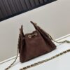 69304cc2f09edb6de4c4e6d4 Mini Matte Chanel 25C Hobo Bag in Suede, Fringe Crossbody Bucket Bag with Vintage Coin Toggle Drawstring, Quilted Design and Classic Chain Strap