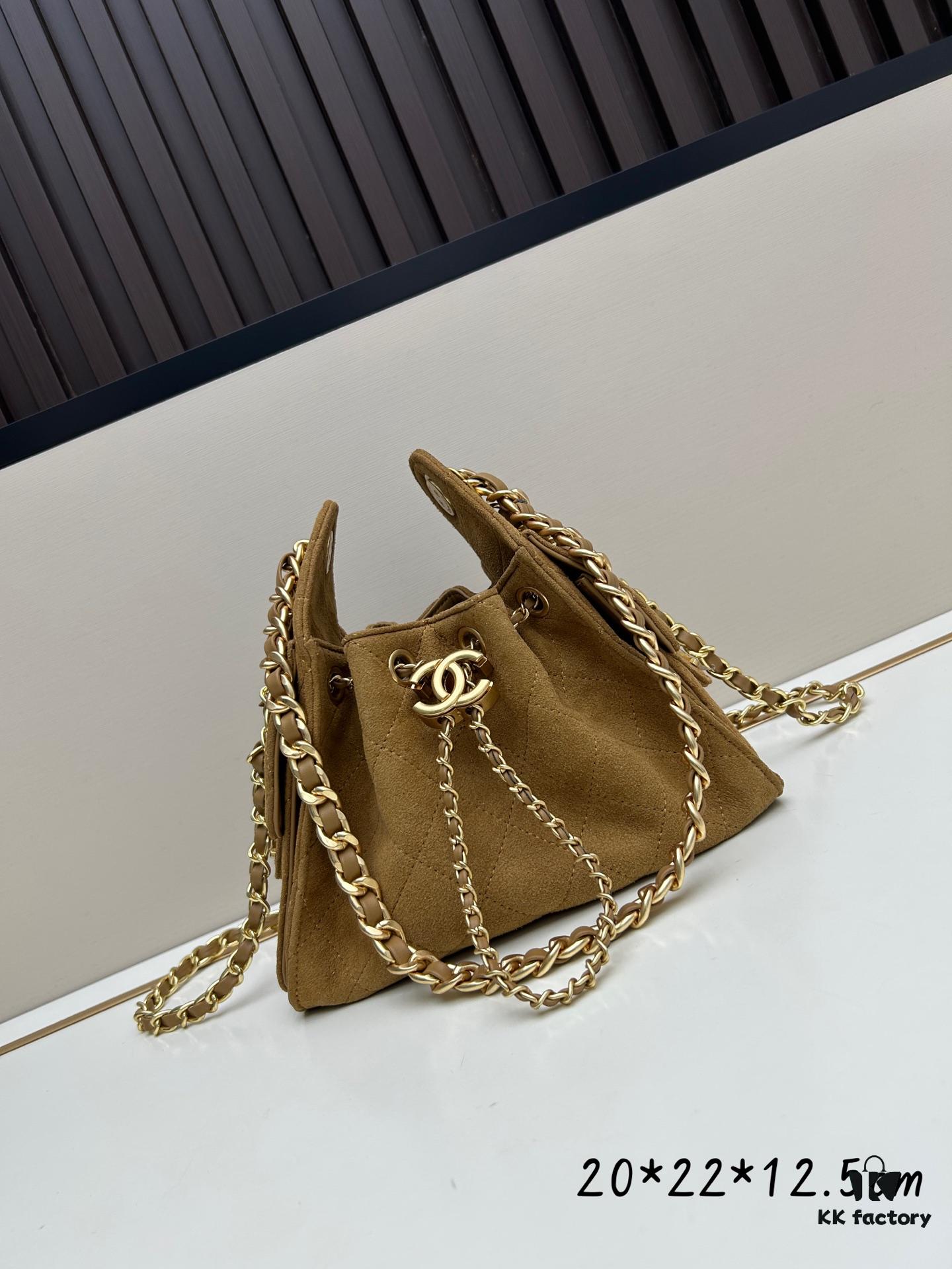 69304cc8f09edb6de4c4e6db Mini Matte Chanel 25C Hobo Bag in Suede - Vintage Coin Toggle Drawstring Bucket Bag with Quilting and Retro Black-Gold Chain