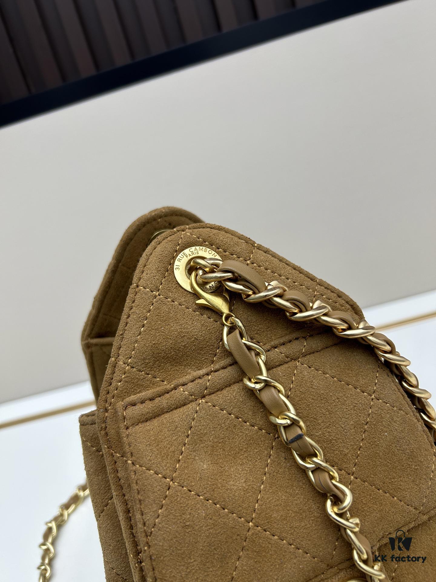 69304cc8f09edb6de4c4e6dc Mini Matte Chanel 25C Hobo Bag in Suede - Vintage Coin Toggle Drawstring Bucket Bag with Quilting and Retro Black-Gold Chain