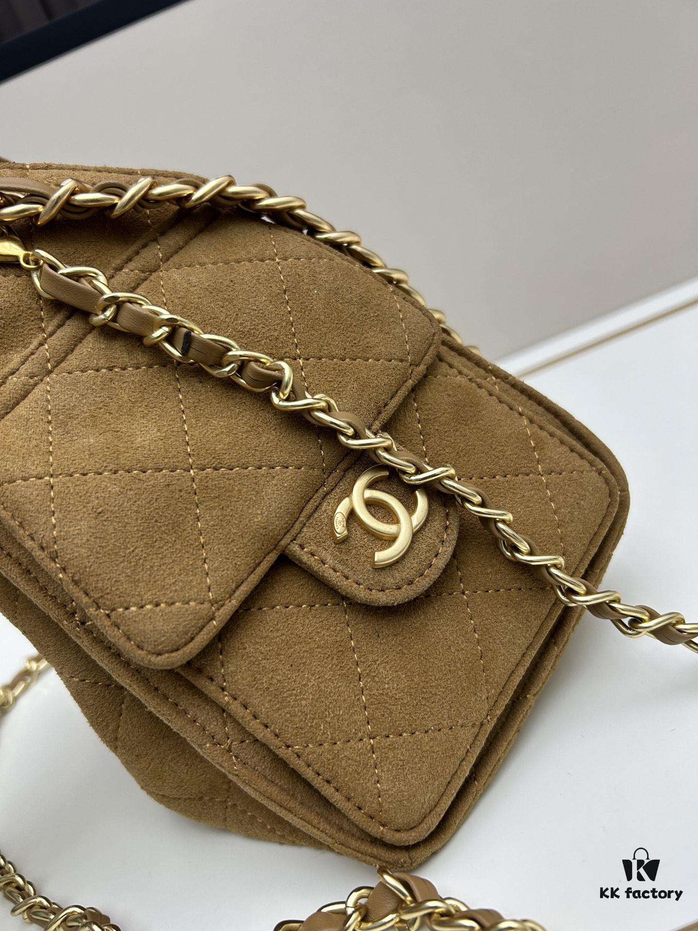 69304cc8f09edb6de4c4e6dd Mini Matte Chanel 25C Hobo Bag in Suede - Vintage Coin Toggle Drawstring Bucket Bag with Quilting and Retro Black-Gold Chain