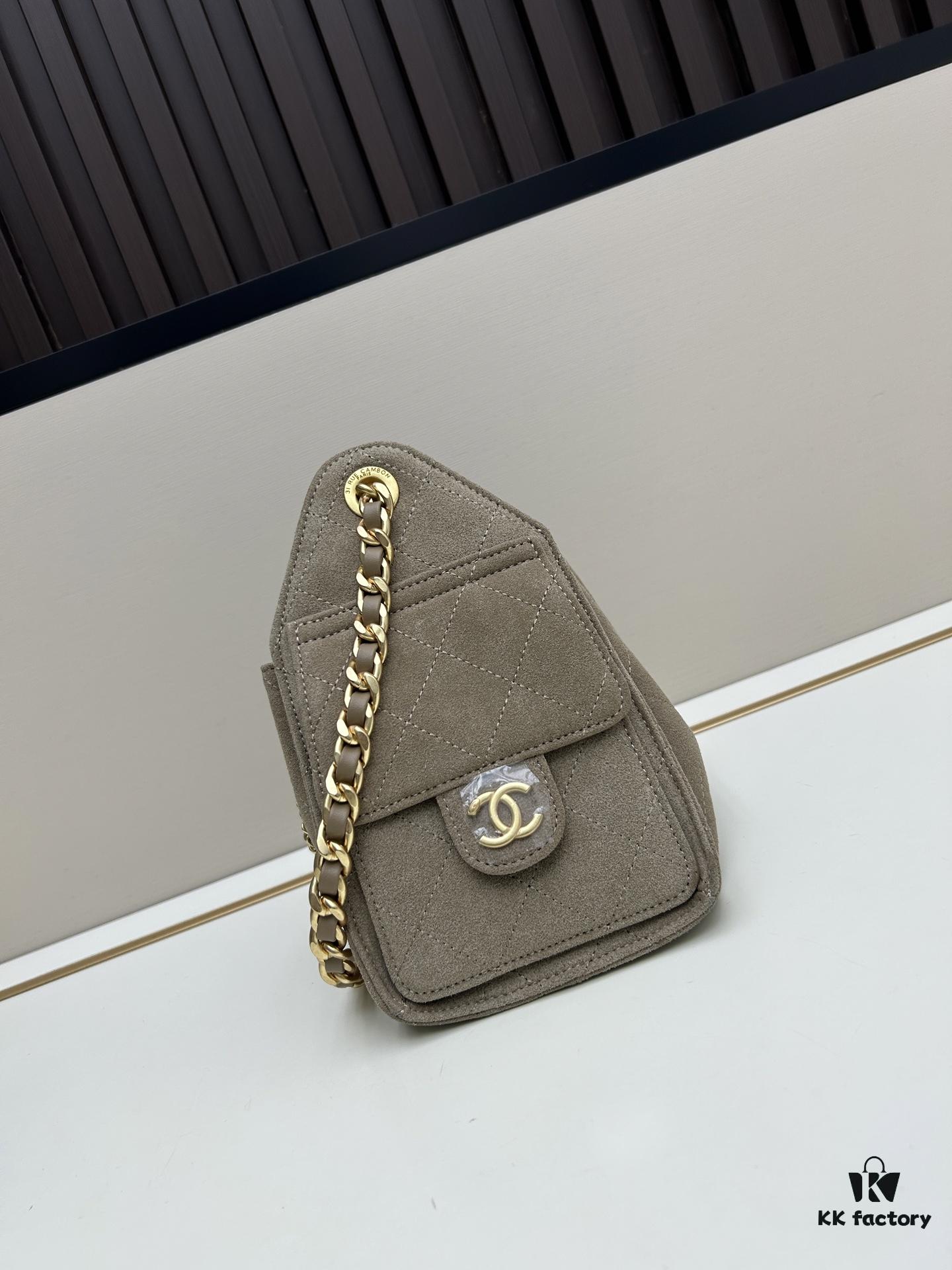 69304ccbf09edb6de4c4e6e1 Mini Matte Chanel 25C Hobo Bag in Suede, Fringe Crossbody Bucket Bag with Vintage Gold Coin Toggle Drawstring, Diamond Quilting, Classic Chain Strap