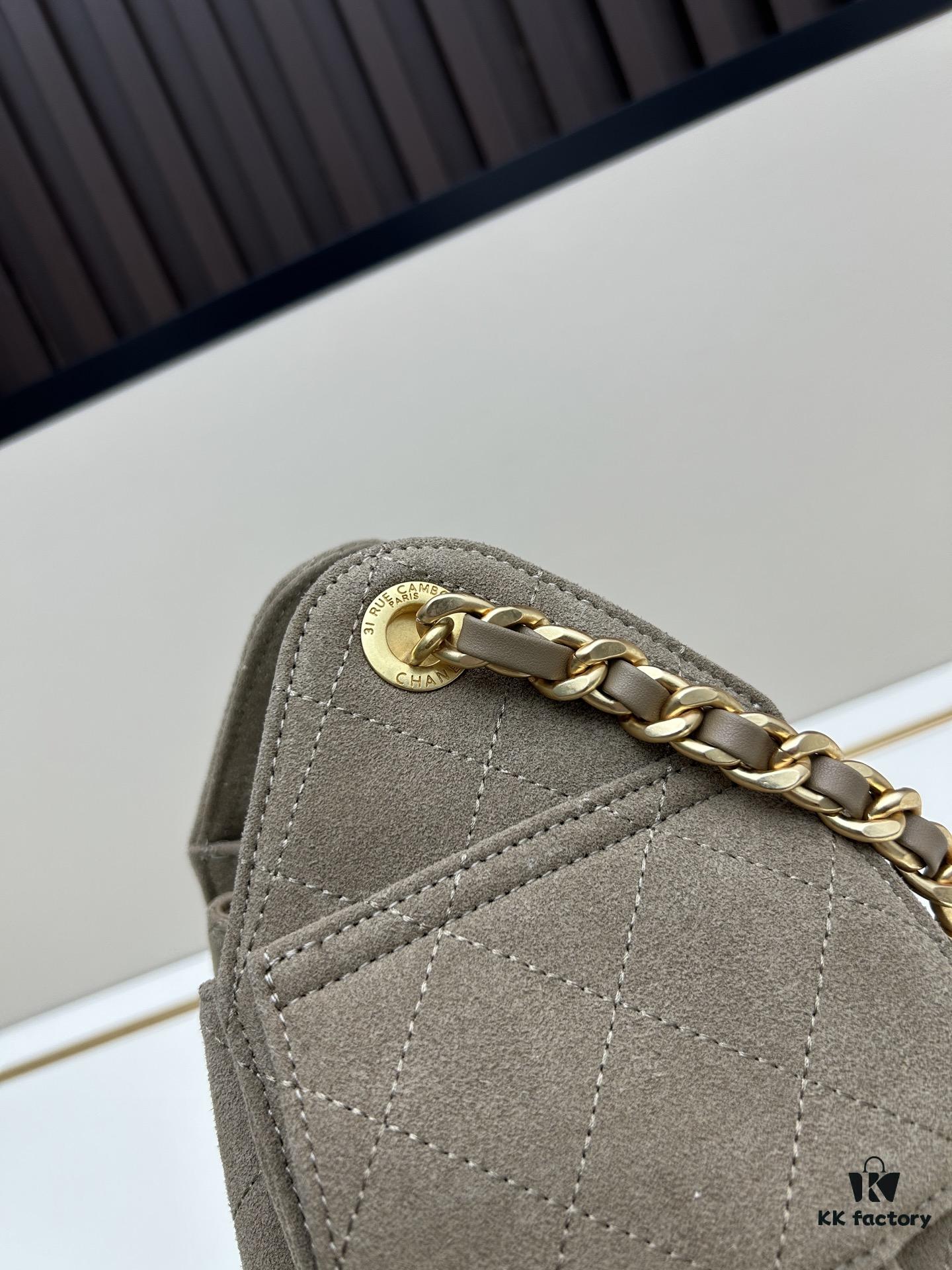 69304cccf09edb6de4c4e6e3 Mini Matte Chanel 25C Hobo Bag in Suede, Fringe Crossbody Bucket Bag with Vintage Gold Coin Toggle Drawstring, Diamond Quilting, Classic Chain Strap