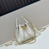 Mini Chanel 25C Hobo Bag in Suede Matte Finish - Vintage Coin Button Drawstring Bucket Bag with Quilted Pattern and Retro Black-Gold Chain
