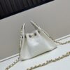 Mini Chanel 25C Hobo Bag in Suede Matte Finish - Vintage Coin Button Drawstring Bucket Bag with Quilted Pattern and Retro Black-Gold Chain