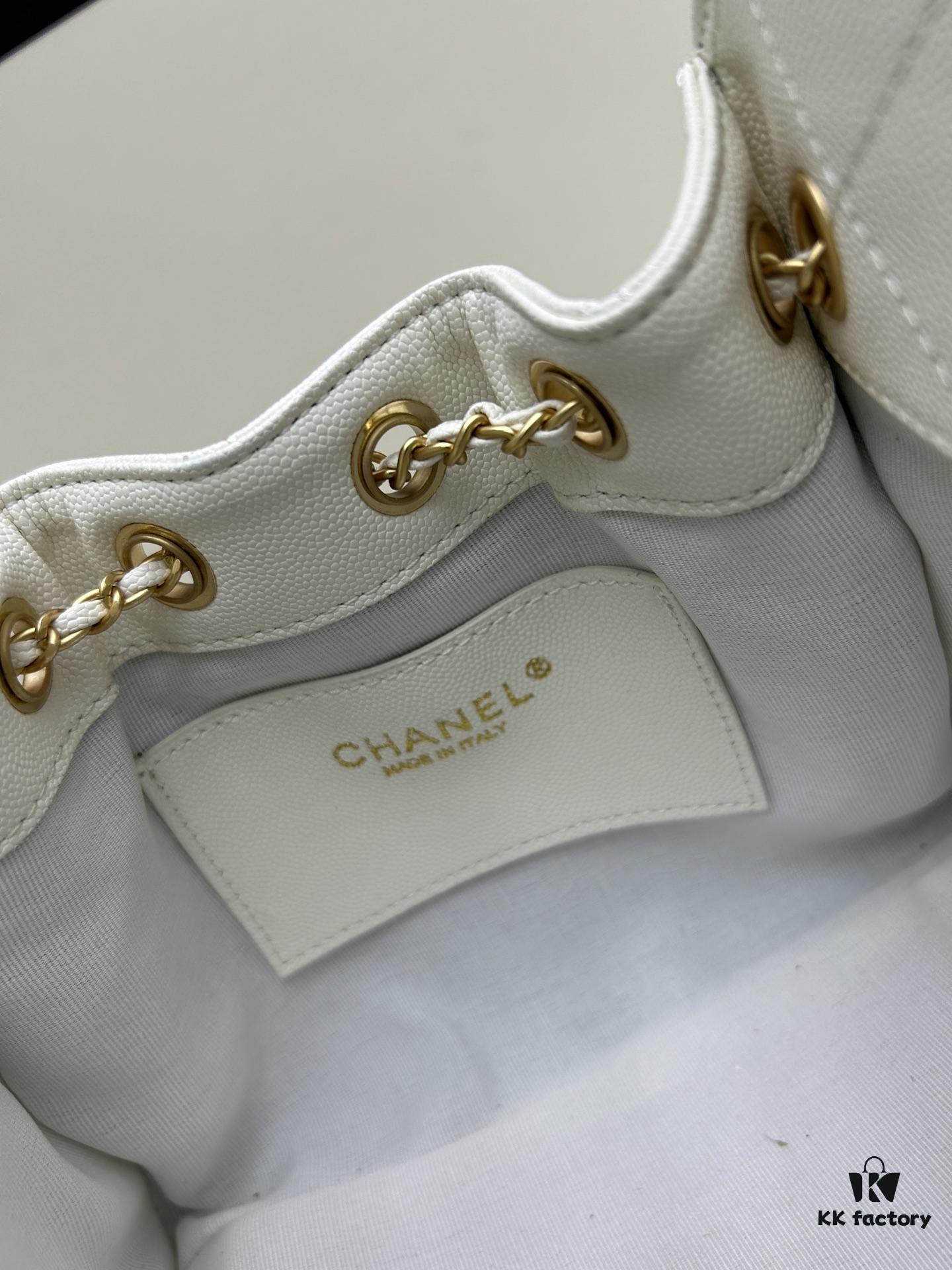 Mini Chanel 25C Hobo Bag in Suede Matte Finish - Vintage Coin Button Drawstring Bucket Bag with Quilted Pattern and Retro Black-Gold Chain