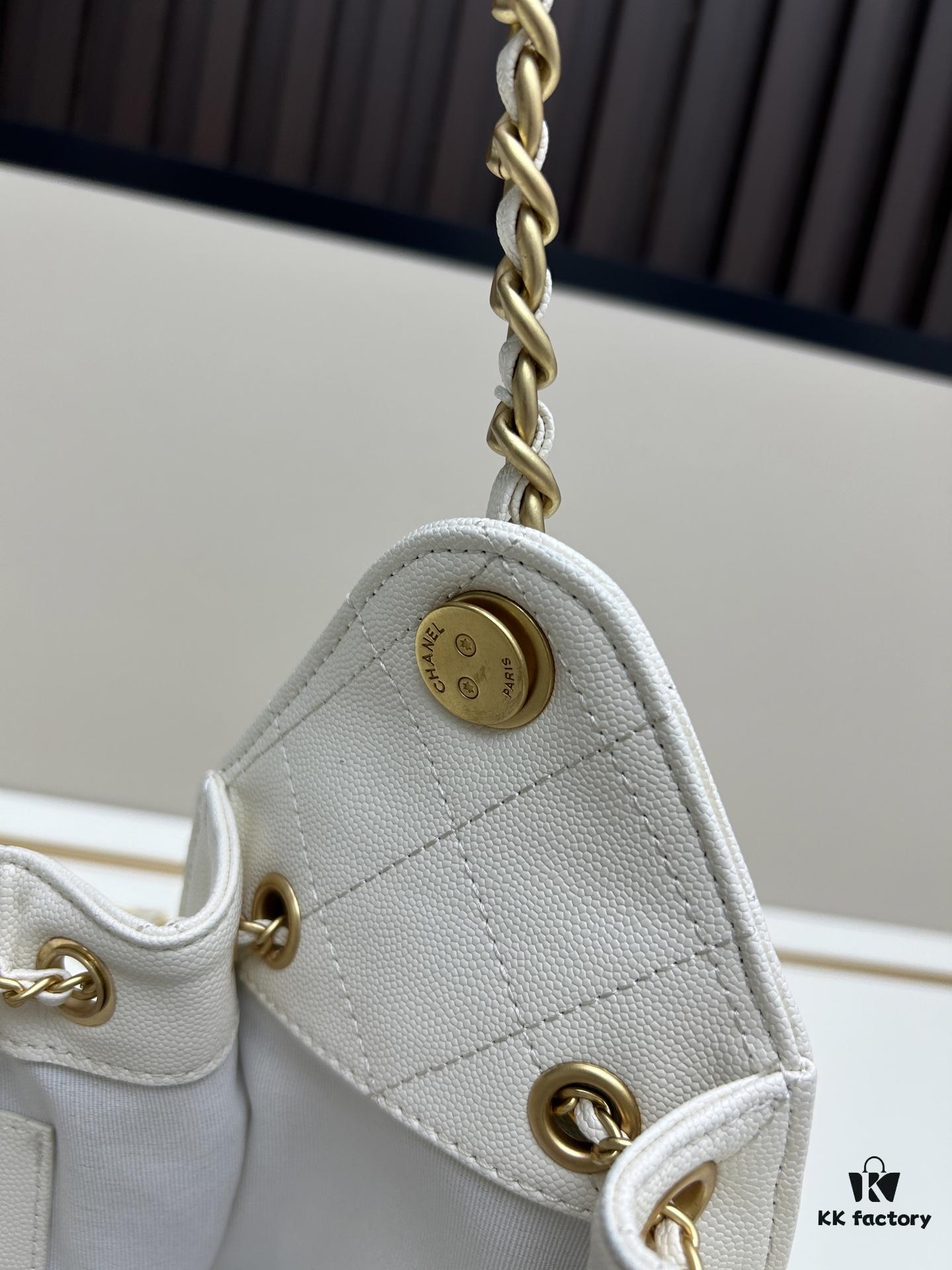 Mini Chanel 25C Hobo Bag in Suede Matte Finish - Vintage Coin Button Drawstring Bucket Bag with Quilted Pattern and Retro Black-Gold Chain