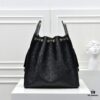 69304cd8f09edb6de4c4e6f6 Large Upgraded Chanel 25C Hobo Bag in Quilted Calfskin with Vintage Gold-Tone Buckle Drawstring Bucket Design, Rhombus Stitching, Retro Black and Gold, Classic Chain Detail