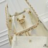 69304ce2f09edb6de4c4e705 Large Upgrade Version Chanel 25C Hobo Bag in Quilted Calf Leather - Vintage Bucket Shoulder Bag with Coin Toggle Drawstring, Diamond Stitching, Retro Black-Gold Tone, Classic Chain Design