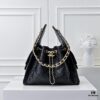 69304ceef09edb6de4c4e718 Upgraded Chanel 25C Style Hobo Bag in Quilted Calfskin - Vintage Hip Bag, Small Bucket Tote with Retro Gold-Tone Buckle Drawstring, Diamond Quilting, Classic Chain Design