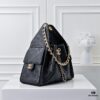 69304ceef09edb6de4c4e719 Upgraded Chanel 25C Style Hobo Bag in Quilted Calfskin - Vintage Hip Bag, Small Bucket Tote with Retro Gold-Tone Buckle Drawstring, Diamond Quilting, Classic Chain Design