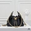 69304cfaf09edb6de4c4e725 Mini Chanel 25C Bag Hobo Smooth Quilted Calfskin Bucket Bag with Vintage Gold-Tone Drawstring and Diamond Quilting, Classic Chain Design