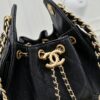 69304d00f09edb6de4c4e72a Mini Chanel 25C Bag Hobo Smooth Quilted Calfskin Bucket Bag with Vintage Gold-Tone Drawstring and Diamond Quilting, Classic Chain Design