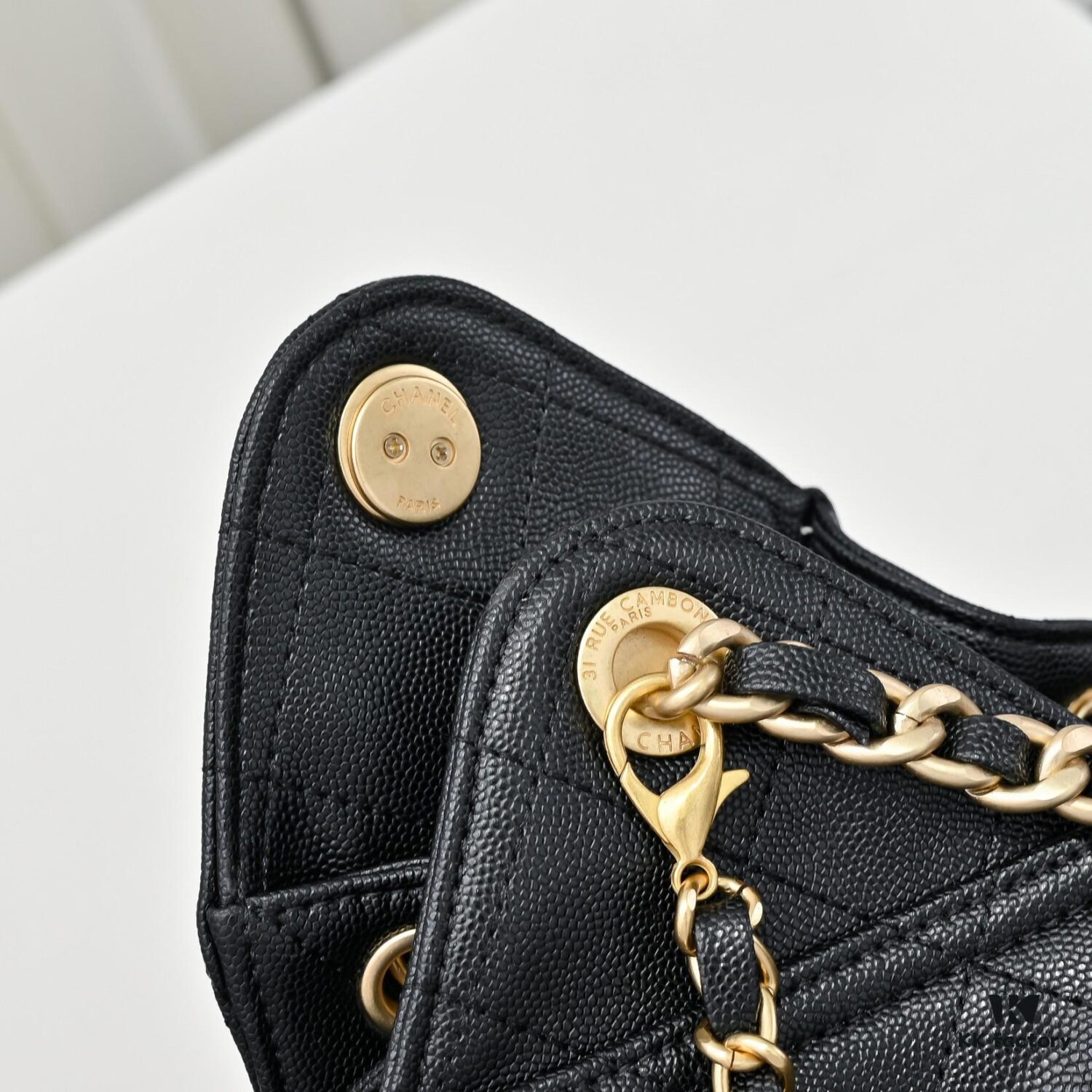 69304d01f09edb6de4c4e72b Mini Chanel 25C Bag Hobo Smooth Quilted Calfskin Bucket Bag with Vintage Gold-Tone Drawstring and Diamond Quilting, Classic Chain Design