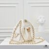 69304d07f09edb6de4c4e730 Mini Chanel 25C Hobo Bag in Quilted Calfskin with Vintage Gold Buckle Drawstring Bucket Design + Diamond Stitching + Retro Black and Gold Tone, Classic Chain Strap, Elegant and Versatile
