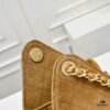 69304d15f09edb6de4c4e73d Large Upgraded Chanel 25C Hobo Bag in Suede Calfskin - Vintage Bucket Bag with Drawstring Closure, Quilted Diamond Pattern, Retro Gold-Tone Hardware and Classic Chain Design