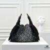 69304d37f09edb6de4c4e75f Upgraded Chanel 25C King Bag Washed Gradient Denim Hobo Bag Small Vintage Coin Button Drawstring Bucket Bag with Quilted Pattern and Retro Black-Gold Tone Chain Design