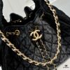 69304d3bf09edb6de4c4e765 Upgraded Chanel 25C King Bag Washed Gradient Denim Hobo Bag Small Vintage Coin Button Drawstring Bucket Bag with Quilted Pattern and Retro Black-Gold Tone Chain Design