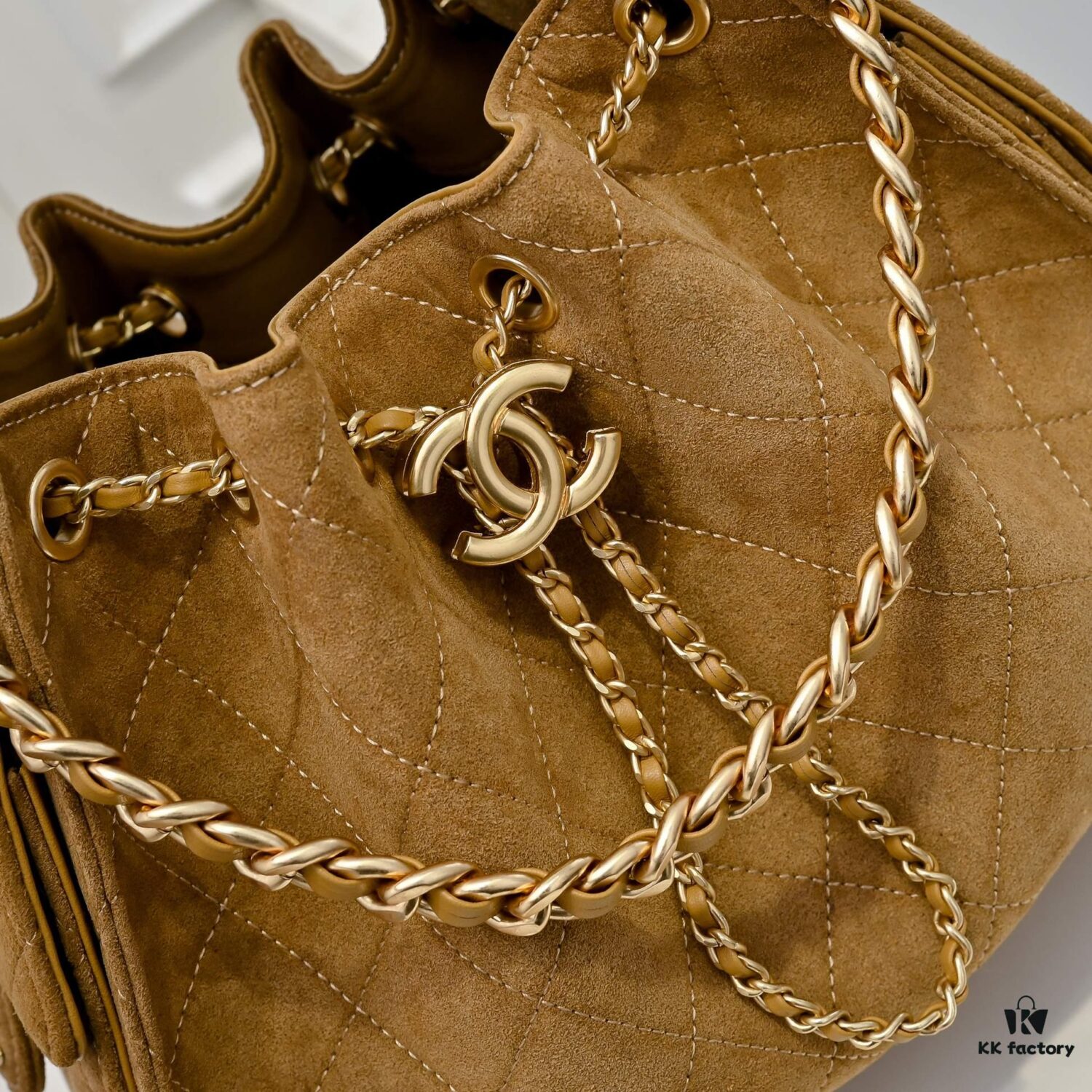 69304d52f09edb6de4c4e77a Upgraded Chanel 25C Hobo Bag in Sanded Calfskin - Mini Fringe Shoulder Bag with Vintage Coin Toggle Drawstring, Quilted Design, Retro Black-Gold Finish, Classic Chain Strap