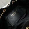 69304d53f09edb6de4c4e77c Upgraded Chanel 25C Hobo Bag in Sanded Calfskin - Mini Fringe Shoulder Bag with Vintage Coin Toggle Drawstring, Quilted Design, Retro Black and Gold Hardware, Classic Chain Detail