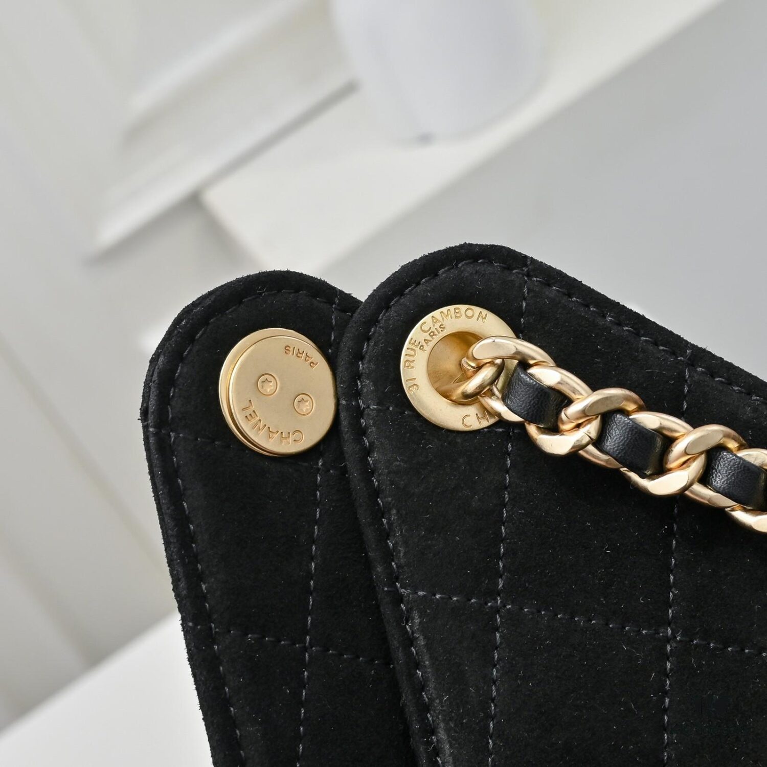69304d53f09edb6de4c4e77d Upgraded Chanel 25C Hobo Bag in Sanded Calfskin - Mini Fringe Shoulder Bag with Vintage Coin Toggle Drawstring, Quilted Design, Retro Black and Gold Hardware, Classic Chain Detail